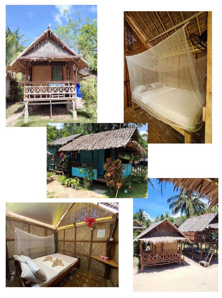 budget beach huts in Ocam Ocam Busuanga near Coron